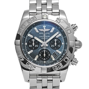 ブライトリング クロノマット 44 AB01111A/BF68 ブルーシェル/ブラック メンズ 時計 【中古】【wristwatch】