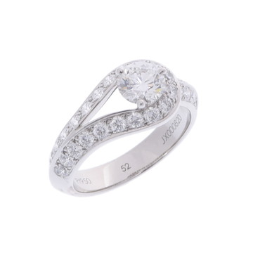 ヴァン クリーフ&アーペル クチュールソリティア リング #52 シルバー Pt950プラチナ レディース ジュエリー 【中古】【jewelry】