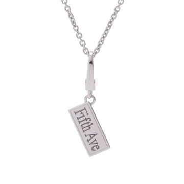ブルガリ フィフスアベニュー ネックレス シルバー K18ホワイトゴールド WG レディース ジュエリー 【中古】【jewelry】