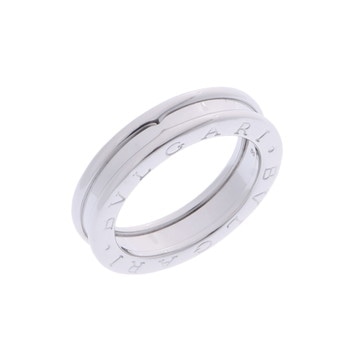 ブルガリ B.ZERO1リング XS #50 シルバー K18ホワイトゴールド WG レディース ジュエリー 【中古】【jewelry】