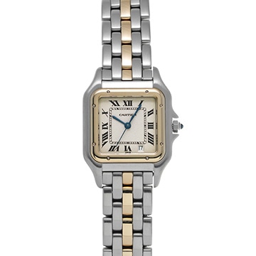 カルティエ パンテール MM W25028B5 アイボリー ユニセックス 時計 【中古】【wristwatch】