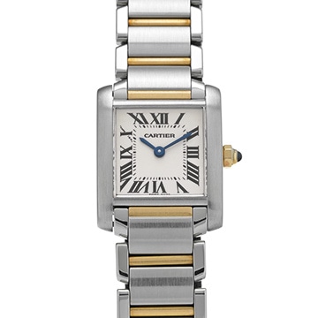 カルティエ タンク フランセーズ SM W51007Q4 シルバー レディース 時計 【中古】【wristwatch】