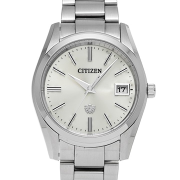 シチズン ザ・シチズン エコドライブ AQ4080-52A シルバー メンズ 時計 【中古】【wristwatch】