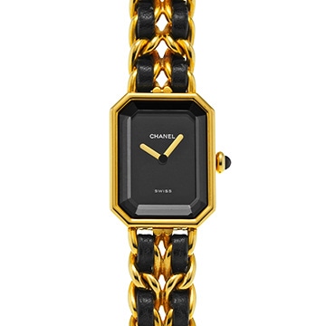 シャネル プルミエール M H0001 ブラック レディース 時計 【中古】【wristwatch】