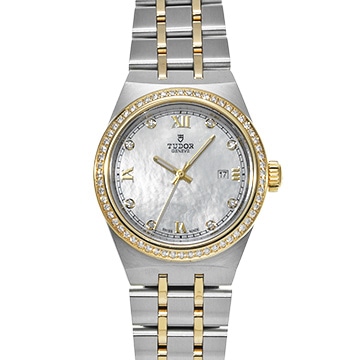 チューダー / チュードル ロイヤル  28323 ホワイトシェル/ダイヤモンド レディース 時計 【中古】【wristwatch】