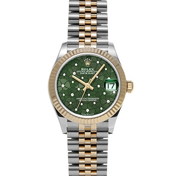 ロレックス デイトジャスト 31 278273 オリーブグリーン/ダイヤモンド ユニセックス 時計 【中古】【wristwatch】