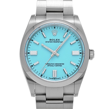 ロレックス オイスターパーペチュアル 36 126000 ターコイズブルー メンズ 時計 【中古】【wristwatch】