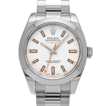 ロレックス ミルガウス 116400 ホワイト メンズ 時計 【中古】【wristwatch】