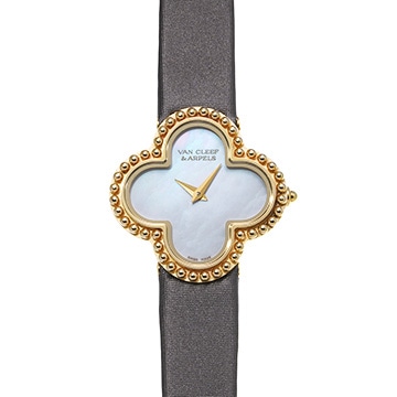 ヴァン クリーフ&アーペル アルハンブラ スモールモデル VCARD22000 ホワイトシェル レディース 時計 【中古】【wristwatch】