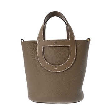 エルメス インザループ 18 エトゥープ トリヨンクレマンス/ヴォースイフト レディース バッグ 【未使用】【bag】