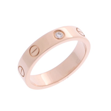 カルティエ ミニラブリング #50 1PD ゴールド CRB4085250 K18ピンクゴールド PG レディース ジュエリー 【中古】【jewelry】