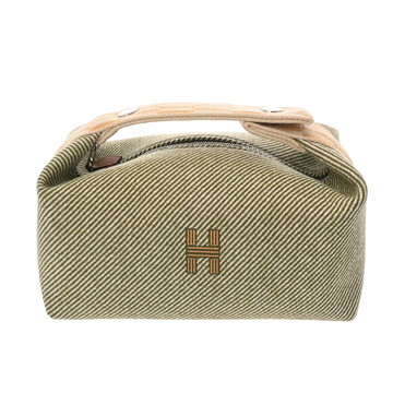 エルメス ブリッドアブラック PM ヴェールフォレ コットン/ポリアミド レディース バッグ 【中古】【bag】