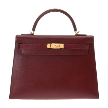 エルメス ケリー 32 外縫い 2WAY ルージュアッシュ クシュベル レディース バッグ 【中古】【bag】