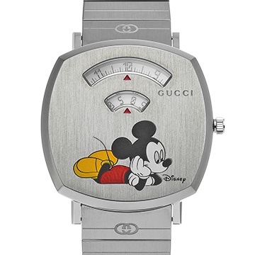 グッチ ディズニーXグッチ グリップウォッチ YA157419 ホワイト メンズ 時計 【中古】【wristwatch】