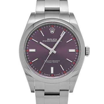 ロレックス オイスターパーペチュアル 39 114300 レッドグレープ メンズ 時計 【中古】【wristwatch】