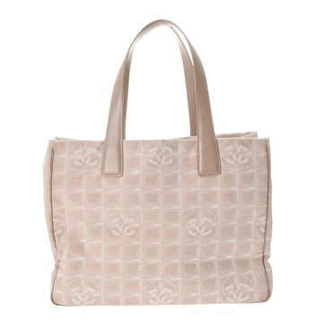 シャネル ニュートラベル トート MM ベージュ A15991 ナイロン レディース バッグ 【中古】【bag】