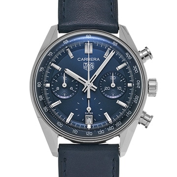 タグ ホイヤー カレラ キャリバーTH20-00 クロノグラフ CBS2212.FC6535 ブルー メンズ 時計 【中古】【wristwatch】