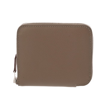 エルメス アザップ コンパクト シルクイン エトゥープ エバーカラー ユニセックス 財布 【未使用】【purse】