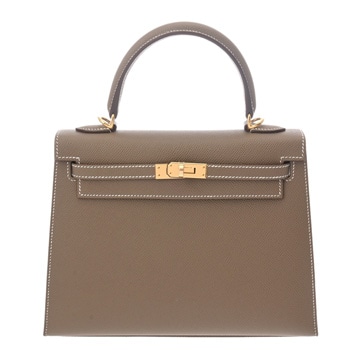 エルメス ケリー 25 外縫い 2WAY エトゥープ ヴォーエプソン レディース バッグ 【未使用】【bag】