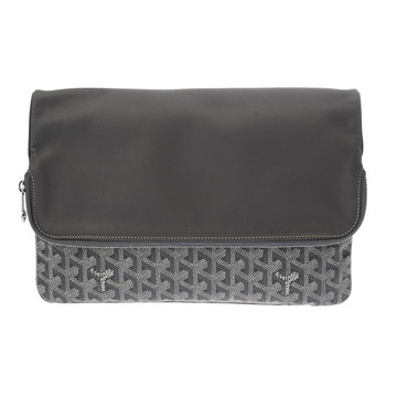 ゴヤール サン マリー MM ヘリンボーン グレー PVC/レザー レディース バッグ 【中古】【bag】