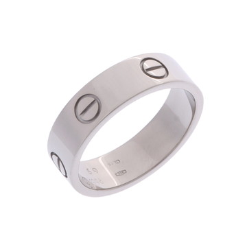 カルティエ ラブリング #59 シルバー K18ホワイトゴールド WG レディース ジュエリー 【中古】【jewelry】