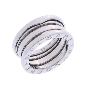 ブルガリ B.ZERO1リング #48 シルバー K18ホワイトゴールド WG レディース ジュエリー 【中古】【jewelry】