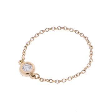 ティファニー バイザヤード チェーン リング ゴールド K18イエローゴールド YG レディース ジュエリー 【中古】【jewelry】