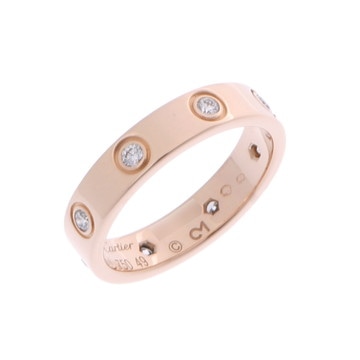 カルティエ ミニラブリング #49 8PD ゴールド K18ピンクゴールド PG レディース ジュエリー 【中古】【jewelry】