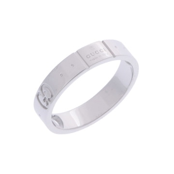 グッチ アイコンアモール リング シルバー K18ホワイトゴールド WG レディース ジュエリー 【中古】【jewelry】