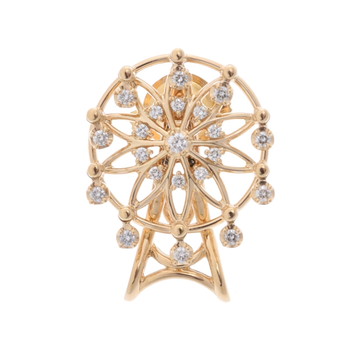 タサキ 観覧車ブローチ ゴールド K18イエローゴールド YG レディース ジュエリー 【中古】【jewelry】