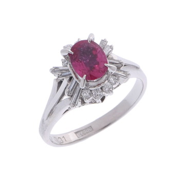 ノーブランド ルビーリング シルバー Pt900プラチナ レディース ジュエリー 【中古】【jewelry】