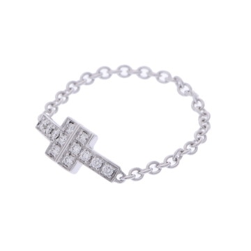 ティファニー T TWOリング シルバー K18ホワイトゴールド WG レディース ジュエリー 【中古】【jewelry】