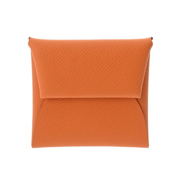 エルメス バスティア オレンジ シェーブル ユニセックス 財布 【中古】【purse】