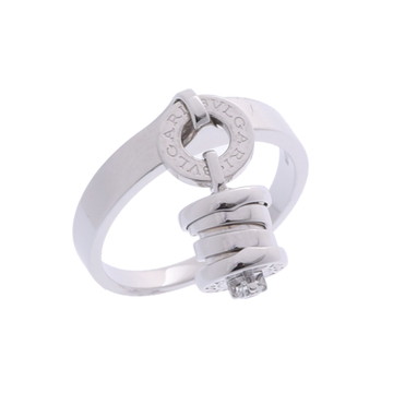 ブルガリ B.ZERO1エレメントリング 1PD シルバー K18ホワイトゴールド WG レディース ジュエリー 【中古】【jewelry】