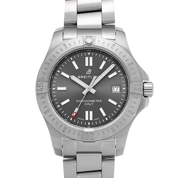 ブライトリング コルト オートマチック 41 A17313101F1A1 アンスラサイトグレー メンズ 時計 【中古】【wristwatch】