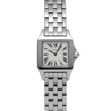 カルティエ サントス ドゥモワゼル SM W25064Z5 シルバー レディース 時計 【中古】【wristwatch】