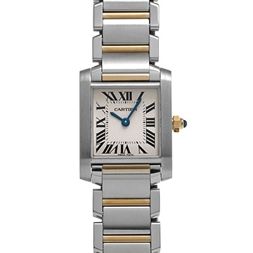 カルティエ タンク フランセーズ SM W51007Q4 シルバー レディース 時計 【中古】【wristwatch】