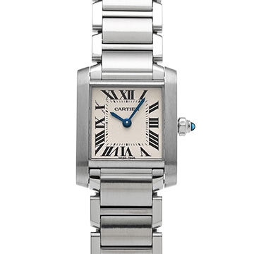 カルティエ タンクフランセーズ SM W51008Q3 シルバー レディース 時計 【中古】【wristwatch】