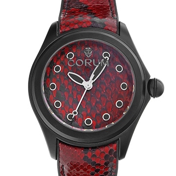 コルム バブル 47 パイソン レッド リミテッド 082.310.98/0335 PR01 レッド メンズ 時計 【中古】【wristwatch】