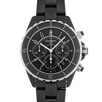 シャネル J12 クロノグラフ 41MM H0940 ブラックラッカー メンズ 時計 【中古】【wristwatch】