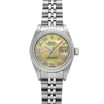 ロレックス デイトジャスト 79174NR イエローシェル レディース 時計 【中古】【wristwatch】