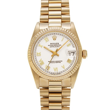 ロレックス デイトジャスト 68278 ホワイト ユニセックス 時計 【中古】【wristwatch】