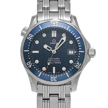 オメガ シーマスター プロフェッショナル 300 ミッドサイズ 2561.80 ブルー ユニセックス 時計 【中古】【wristwatch】