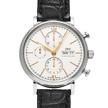 IWC ポートフィノ クロノグラフ IW391022 シルバー メンズ 時計 【中古】【wristwatch】