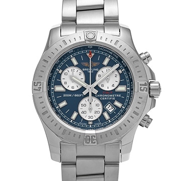 ブライトリング コルト クロノグラフ A7338811/C905 ブルー/シルバー メンズ 時計 【中古】【wristwatch】