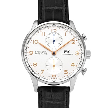 IWC ポルトギーゼ クロノグラフ IW371604 シルバー メンズ 時計 【中古】【wristwatch】