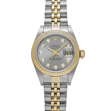 ロレックス デイトジャスト 79173G グレー/ダイヤモンド レディース 時計 【中古】【wristwatch】