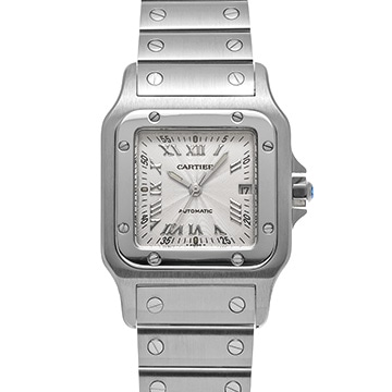 カルティエ サントス ガルベ LM W20040D6 シルバー メンズ 時計 【中古】【wristwatch】