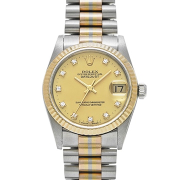ロレックス デイトジャスト トリドール 68279GBIC シャンパン/ダイヤモンド ユニセックス 時計 【中古】【wristwatch】