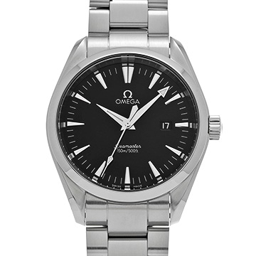 オメガ シーマスター アクアテラ クォーツ 2517.50 ブラック メンズ 時計 【中古】【wristwatch】